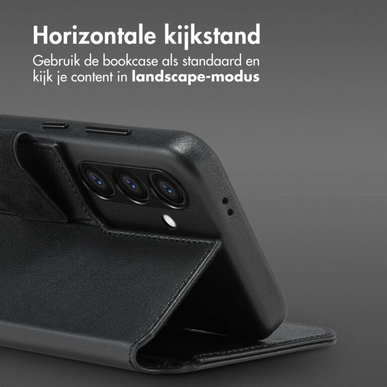 Accezz Leather Bookcase 2-in-1 met MagSafe Samsung Galaxy S24 - Onyx Black - Afbeelding 10