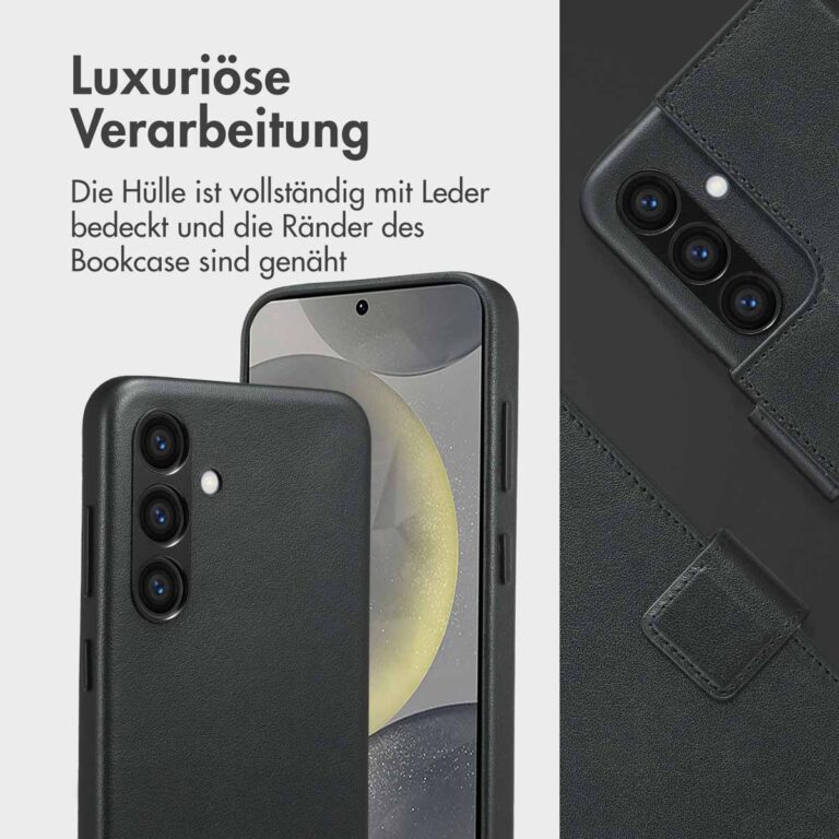 Accezz Leather Bookcase 2-in-1 met MagSafe Samsung Galaxy S24 - Onyx Black - Afbeelding 9