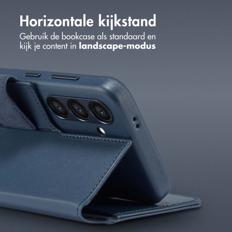 Accezz Leather Bookcase 2-in-1 met MagSafe Samsung Galaxy S24 - Nightfall Blue - Afbeelding 9