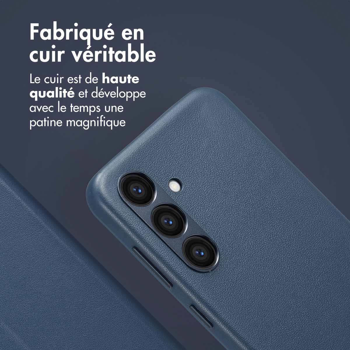 Accezz Leather Bookcase 2-in-1 met MagSafe Samsung Galaxy S24 - Nightfall Blue - Afbeelding 5