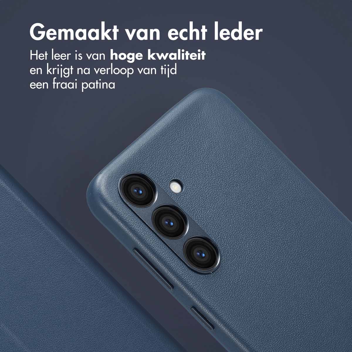Accezz Leather Bookcase 2-in-1 met MagSafe Samsung Galaxy S24 - Nightfall Blue - Afbeelding 4