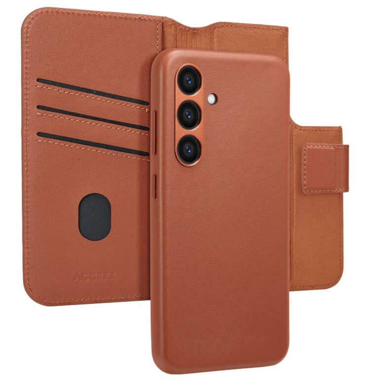 Accezz Leather Bookcase 2-in-1 met MagSafe Samsung Galaxy S24 - Sienna Brown - Afbeelding 2