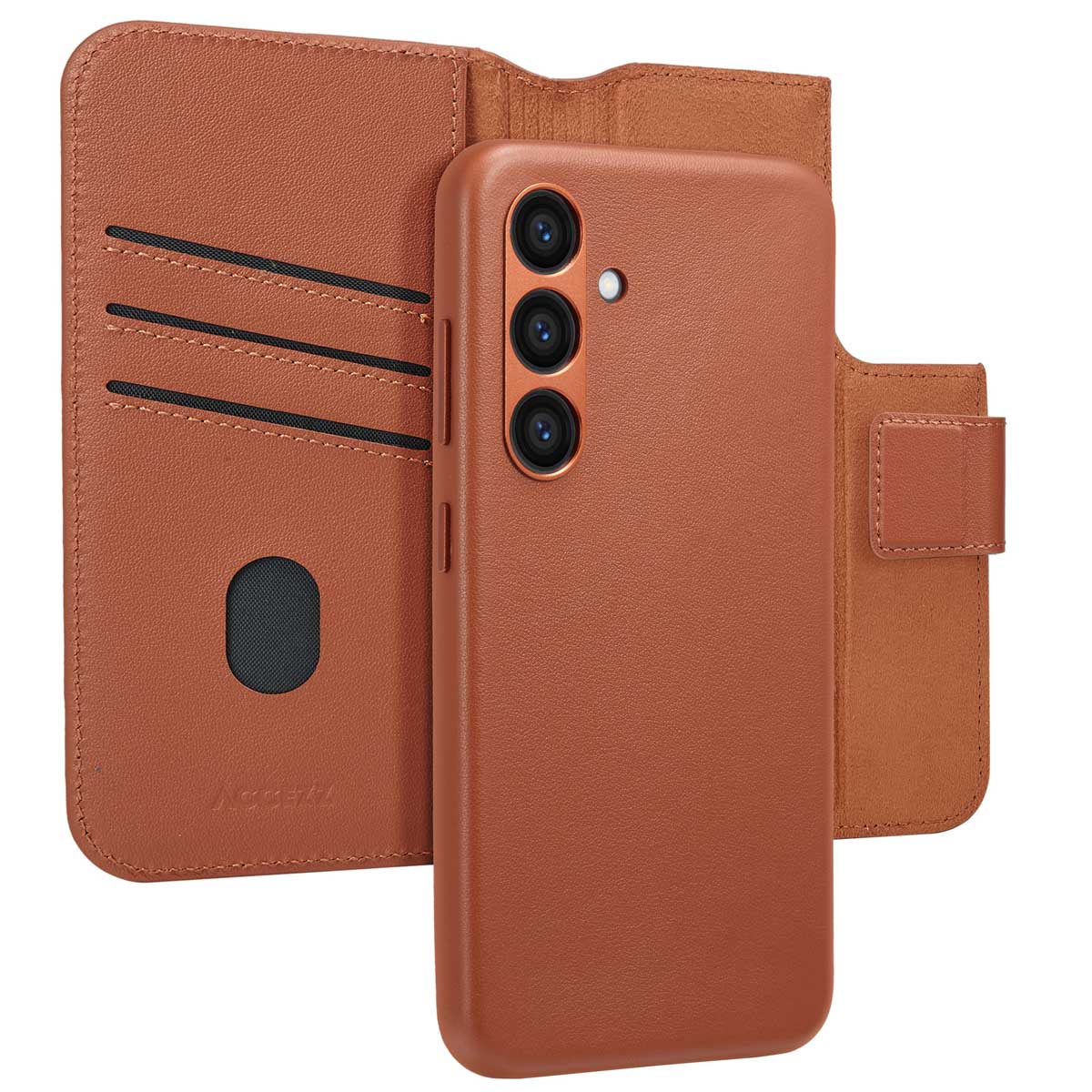 Accezz Leather Bookcase 2-in-1 met MagSafe Samsung Galaxy S24 – Sienna Brown