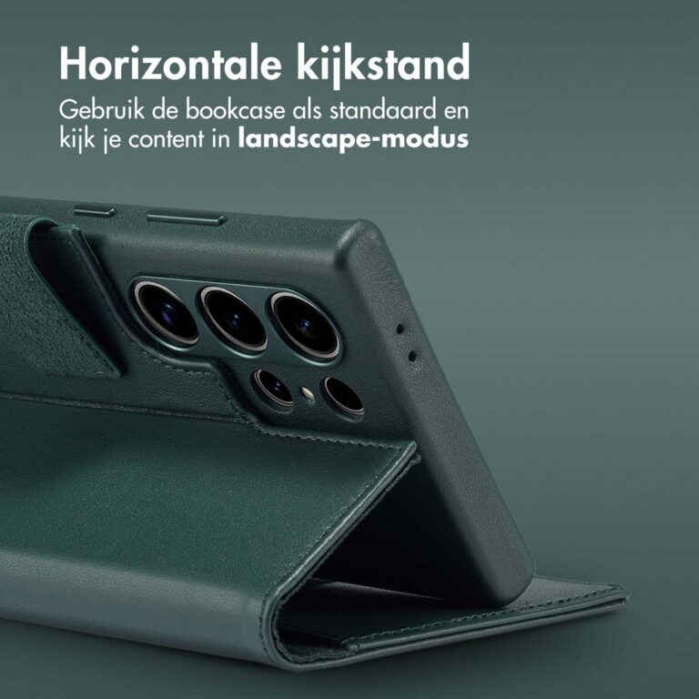 Accezz Leather Bookcase 2-in-1 met MagSafe Samsung Galaxy S24 Ultra - Cedar Green - Afbeelding 7