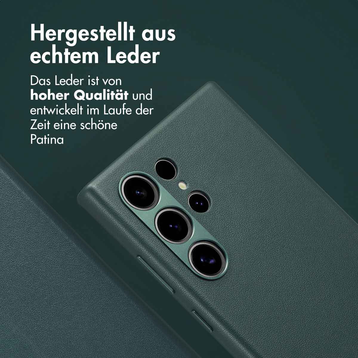 Accezz Leather Bookcase 2-in-1 met MagSafe Samsung Galaxy S24 Ultra - Cedar Green - Afbeelding 4