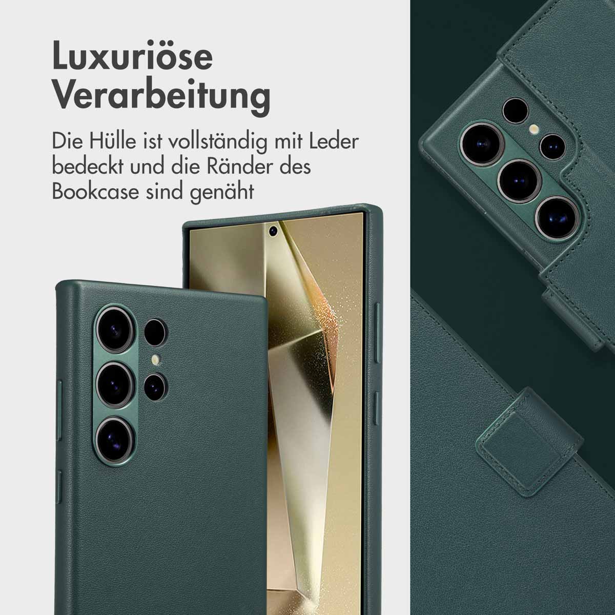 Accezz Leather Bookcase 2-in-1 met MagSafe Samsung Galaxy S24 Ultra - Cedar Green - Afbeelding 10