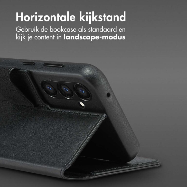 Accezz Leather Bookcase 2-in-1 met MagSafe Samsung Galaxy S24 Plus - Onyx Black - Afbeelding 7