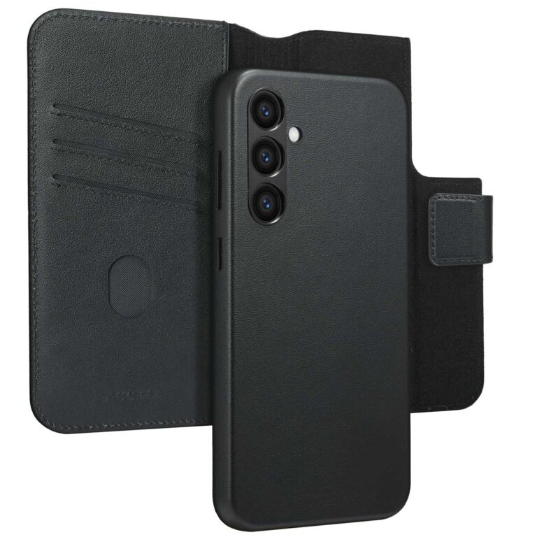 Accezz Leather Bookcase 2-in-1 met MagSafe Samsung Galaxy S24 Plus - Onyx Black - Afbeelding 2