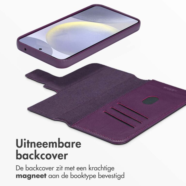 Accezz Leather Bookcase 2-in-1 met MagSafe Samsung Galaxy S24 Plus - Heath Purple - Afbeelding 10
