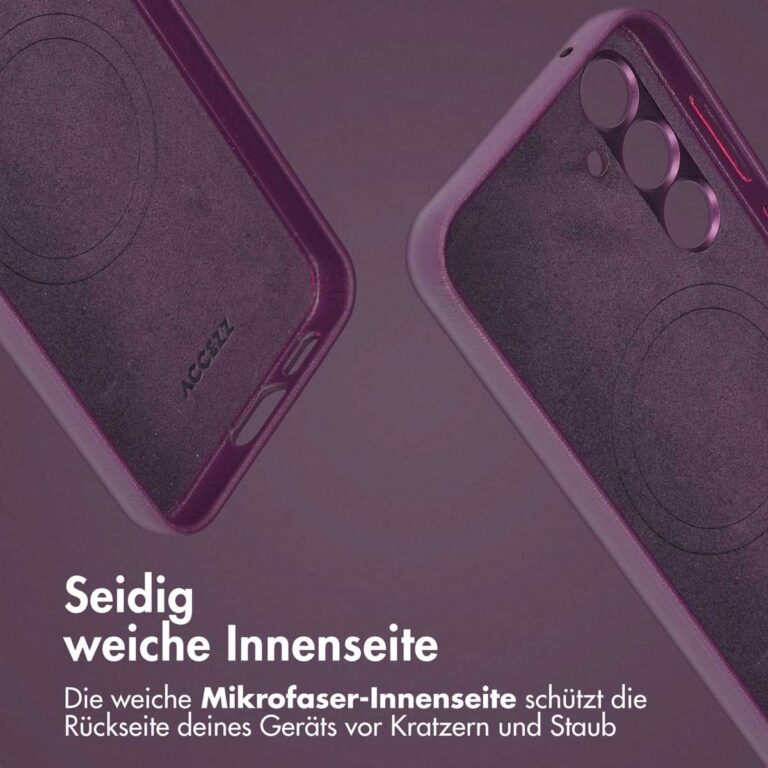 Accezz Leather Bookcase 2-in-1 met MagSafe Samsung Galaxy S24 Plus - Heath Purple - Afbeelding 9