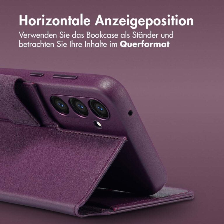 Accezz Leather Bookcase 2-in-1 met MagSafe Samsung Galaxy S24 Plus - Heath Purple - Afbeelding 5