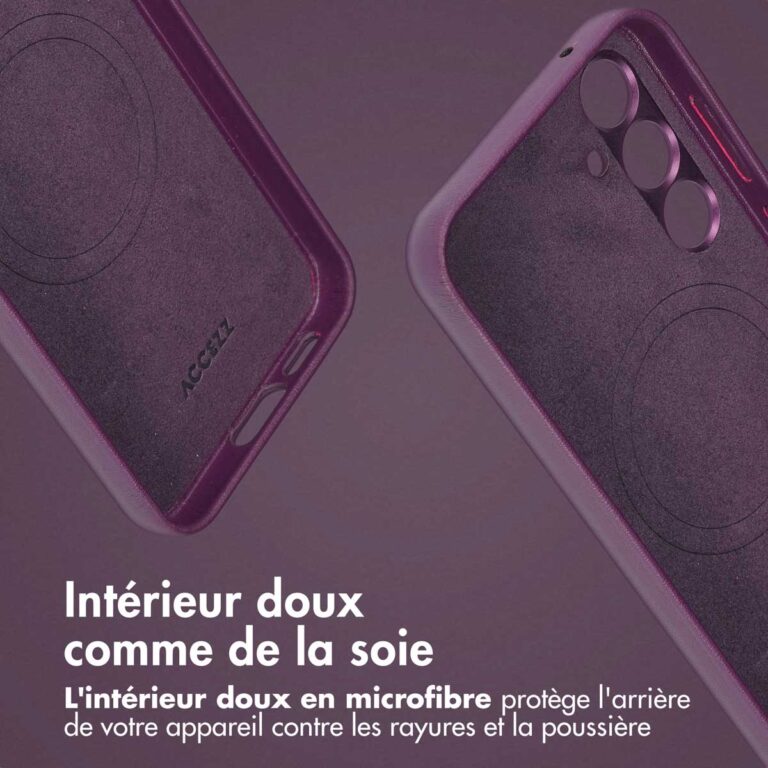 Accezz Leather Bookcase 2-in-1 met MagSafe Samsung Galaxy S24 Plus - Heath Purple - Afbeelding 8