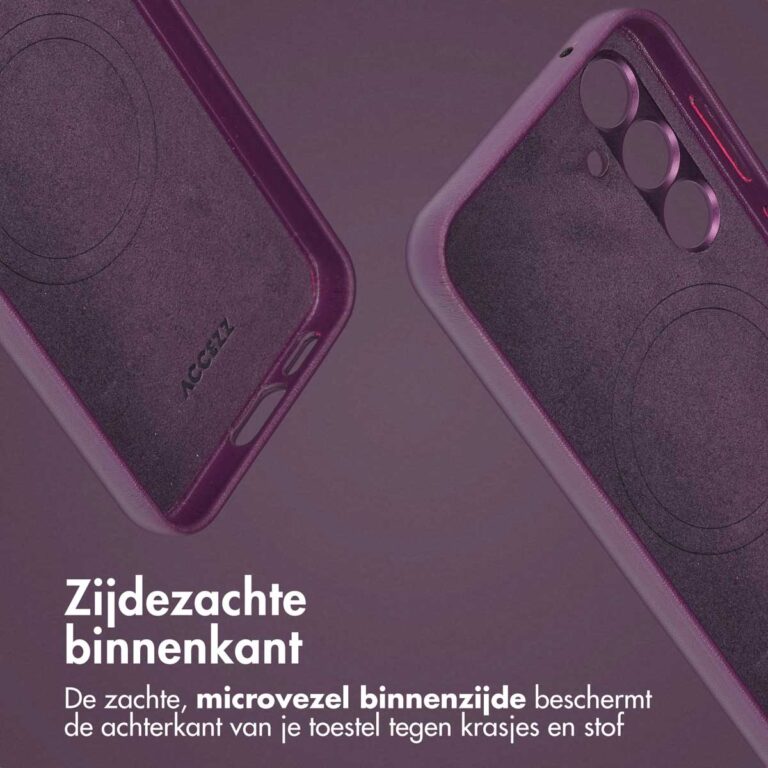 Accezz Leather Bookcase 2-in-1 met MagSafe Samsung Galaxy S24 Plus - Heath Purple - Afbeelding 7