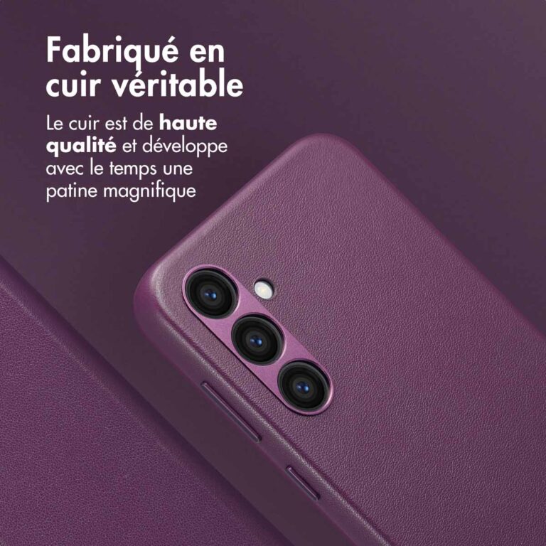 Accezz Leather Bookcase 2-in-1 met MagSafe Samsung Galaxy S24 Plus - Heath Purple - Afbeelding 4