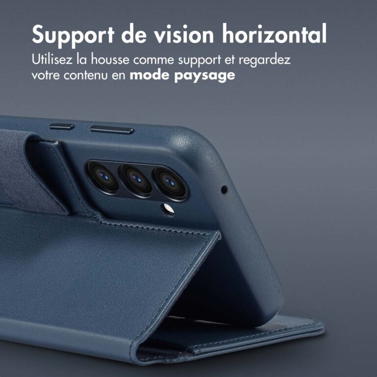 Accezz Leather Bookcase 2-in-1 met MagSafe Samsung Galaxy S24 Plus - Nightfall Blue - Afbeelding 9