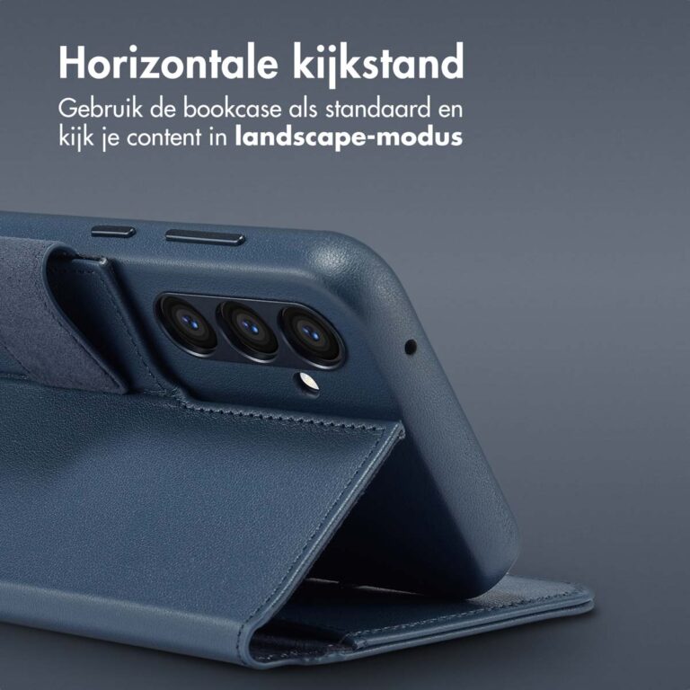 Accezz Leather Bookcase 2-in-1 met MagSafe Samsung Galaxy S24 Plus - Nightfall Blue - Afbeelding 7