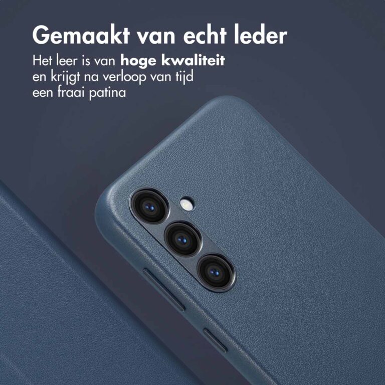Accezz Leather Bookcase 2-in-1 met MagSafe Samsung Galaxy S24 Plus - Nightfall Blue - Afbeelding 8