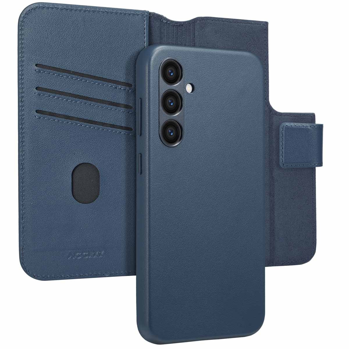 Accezz Leather Bookcase 2-in-1 met MagSafe Samsung Galaxy S24 Plus – Nightfall Blue