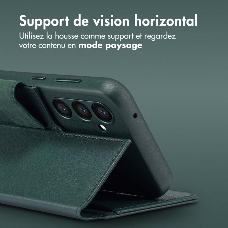 Accezz Leather Bookcase 2-in-1 met MagSafe Samsung Galaxy S24 Plus - Cedar Green - Afbeelding 9