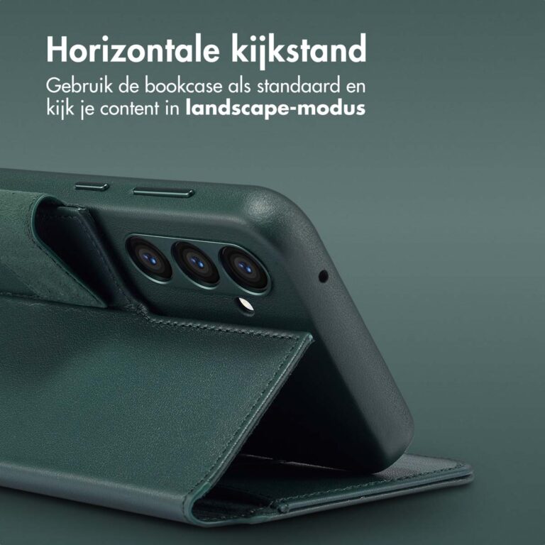 Accezz Leather Bookcase 2-in-1 met MagSafe Samsung Galaxy S24 Plus - Cedar Green - Afbeelding 7