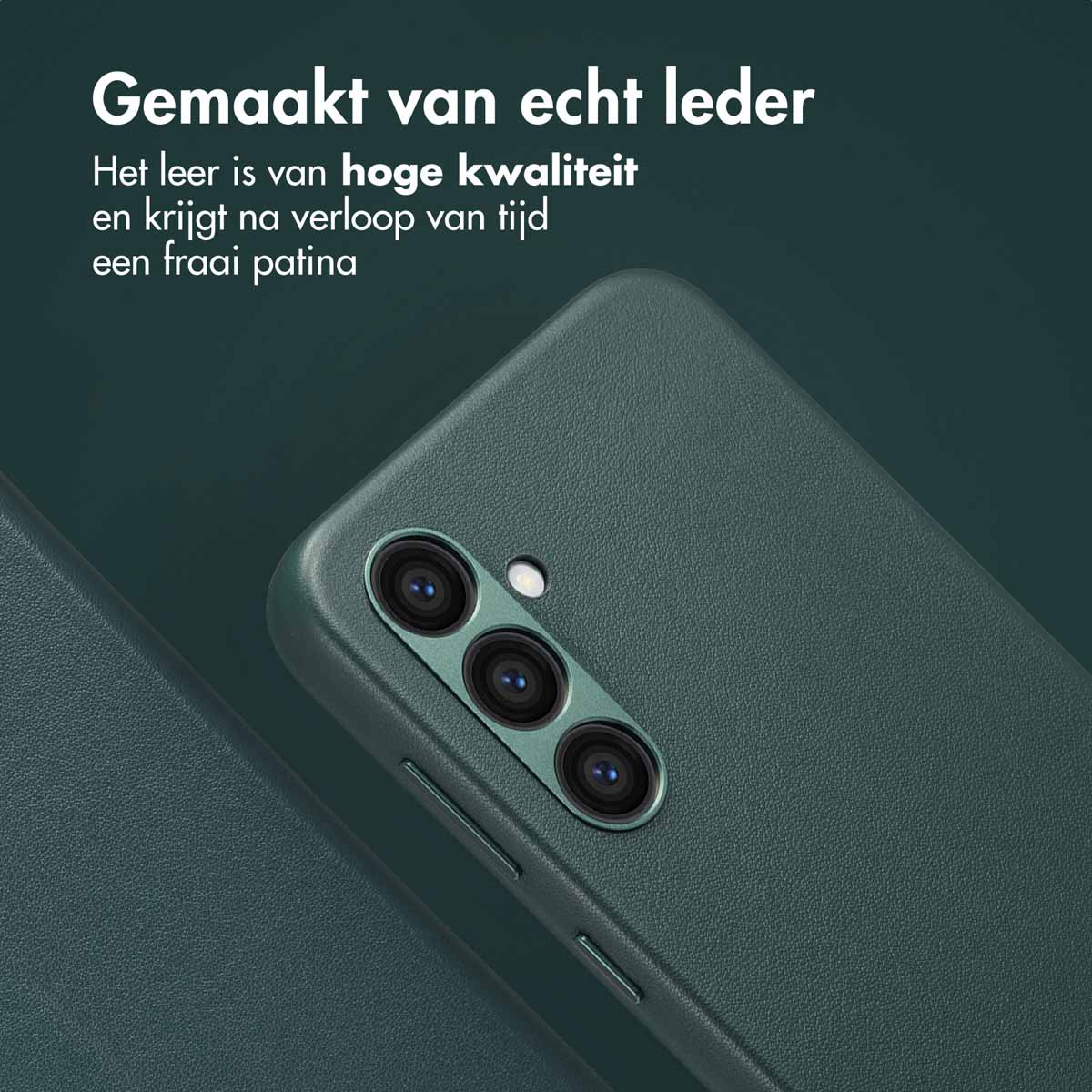 Accezz Leather Bookcase 2-in-1 met MagSafe Samsung Galaxy S24 Plus - Cedar Green - Afbeelding 6