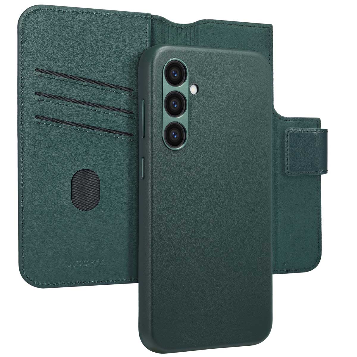 Accezz Leather Bookcase 2-in-1 met MagSafe Samsung Galaxy S24 Plus – Cedar Green