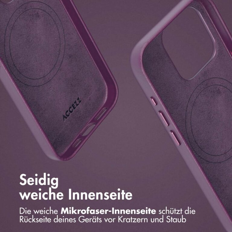 Accezz Leather Bookcase 2-in-1 met MagSafe Apple iPhone 15 Pro - Heath Purple - Afbeelding 9