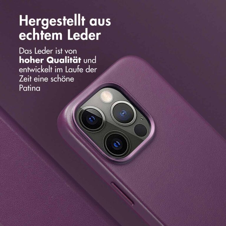 Accezz Leather Bookcase 2-in-1 met MagSafe Apple iPhone 15 Pro - Heath Purple - Afbeelding 6