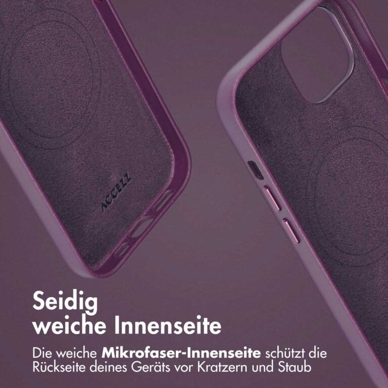 Accezz Leather Bookcase 2-in-1 met MagSafe Apple iPhone 15 - Heath Purple - Afbeelding 9
