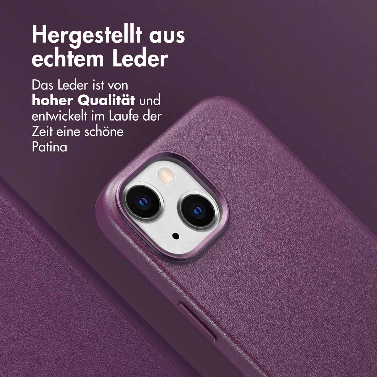 Accezz Leather Bookcase 2-in-1 met MagSafe Apple iPhone 15 - Heath Purple - Afbeelding 6