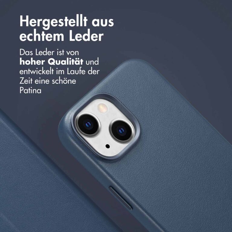 Accezz Leather Bookcase 2-in-1 met MagSafe Apple iPhone 15 - Nightfall Blue - Afbeelding 10