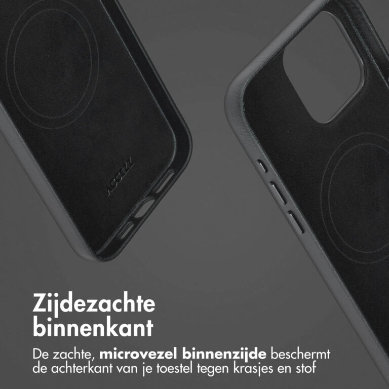 Accezz Leather Bookcase 2-in-1 met MagSafe Apple iPhone 15 Pro Max - Onyx Black - Afbeelding 10