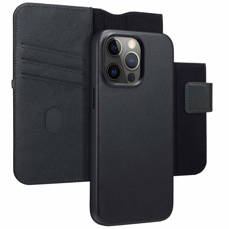 Accezz Leather Bookcase 2-in-1 met MagSafe Apple iPhone 15 Pro Max - Onyx Black - Afbeelding 2