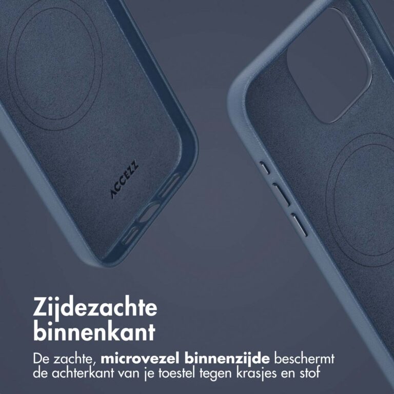 Accezz Leather Bookcase 2-in-1 met MagSafe Apple iPhone 15 Pro Max - Nightfall Blue - Afbeelding 10