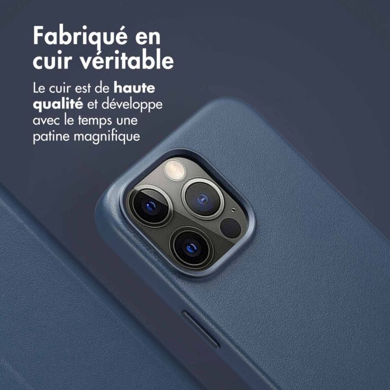 Accezz Leather Bookcase 2-in-1 met MagSafe Apple iPhone 15 Pro Max - Nightfall Blue - Afbeelding 8