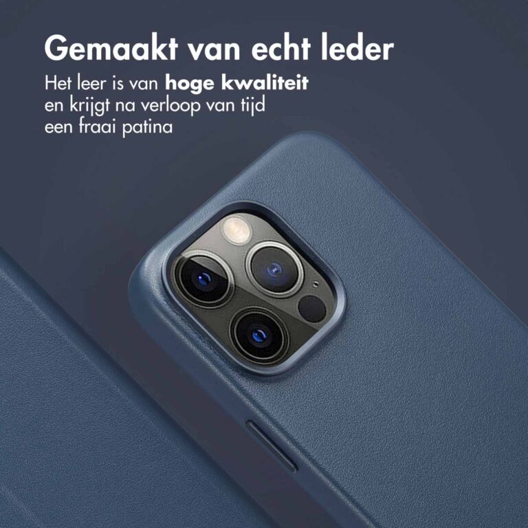 Accezz Leather Bookcase 2-in-1 met MagSafe Apple iPhone 15 Pro Max - Nightfall Blue - Afbeelding 7