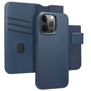 Accezz Leather Bookcase 2-in-1 met MagSafe Apple iPhone 15 Pro Max - Nightfall Blue