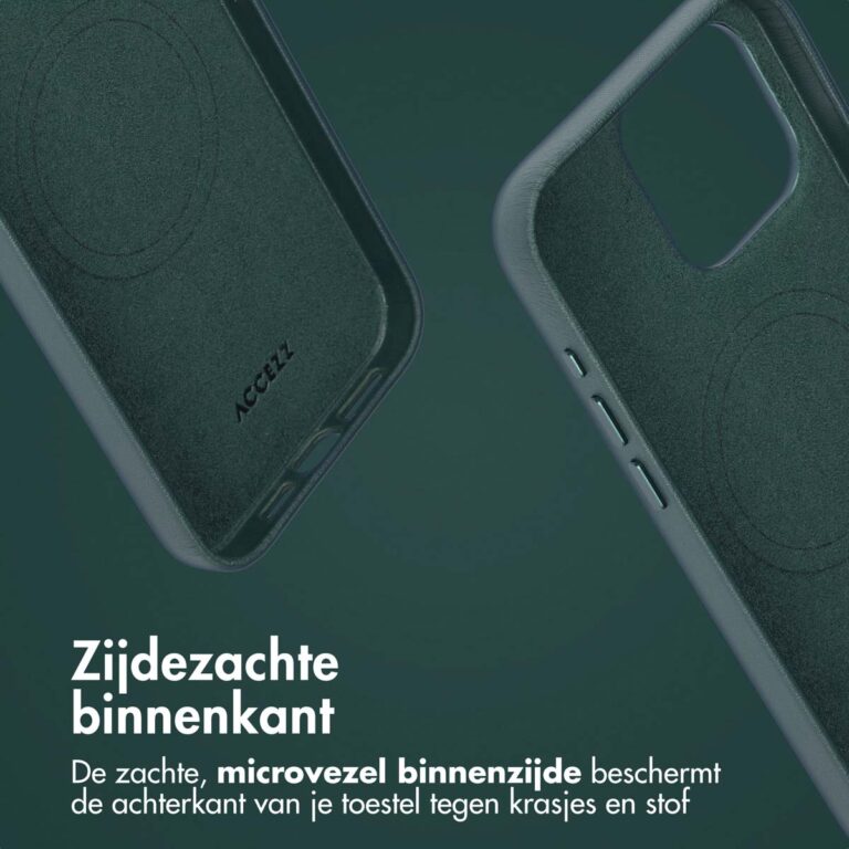 Accezz Leather Bookcase 2-in-1 met MagSafe Apple iPhone 15 Pro Max - Cedar Green - Afbeelding 10