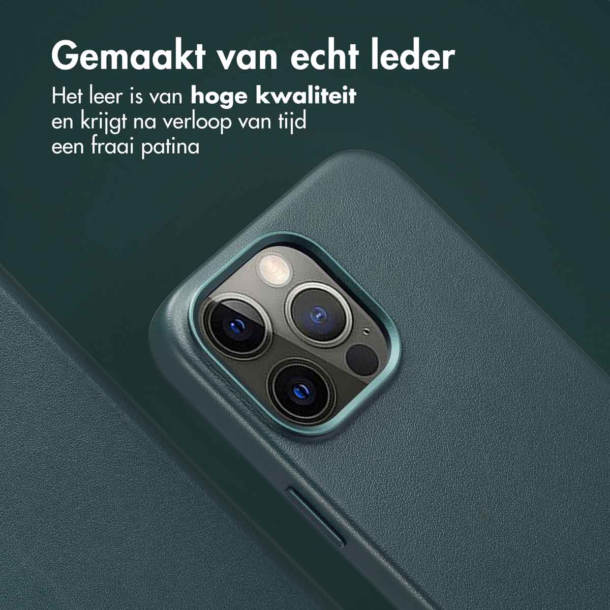 Accezz Leather Bookcase 2-in-1 met MagSafe Apple iPhone 15 Pro Max - Cedar Green - Afbeelding 6