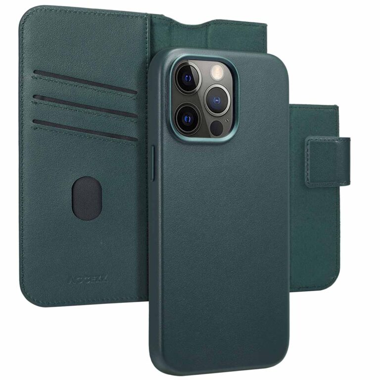 Accezz Leather Bookcase 2-in-1 met MagSafe Apple iPhone 15 Pro Max - Cedar Green - Afbeelding 2