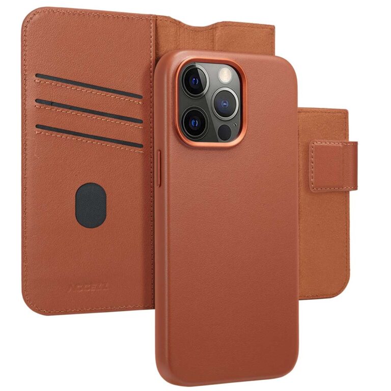Accezz Leather Bookcase 2-in-1 met MagSafe Apple iPhone 15 Pro Max - Sienna Brown - Afbeelding 2