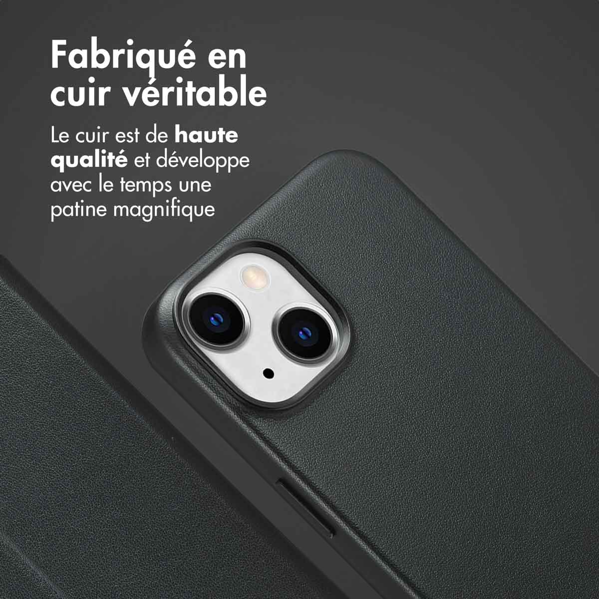 Accezz Leather Bookcase 2-in-1 met MagSafe Apple iPhone 14 - Onyx Black - Afbeelding 5