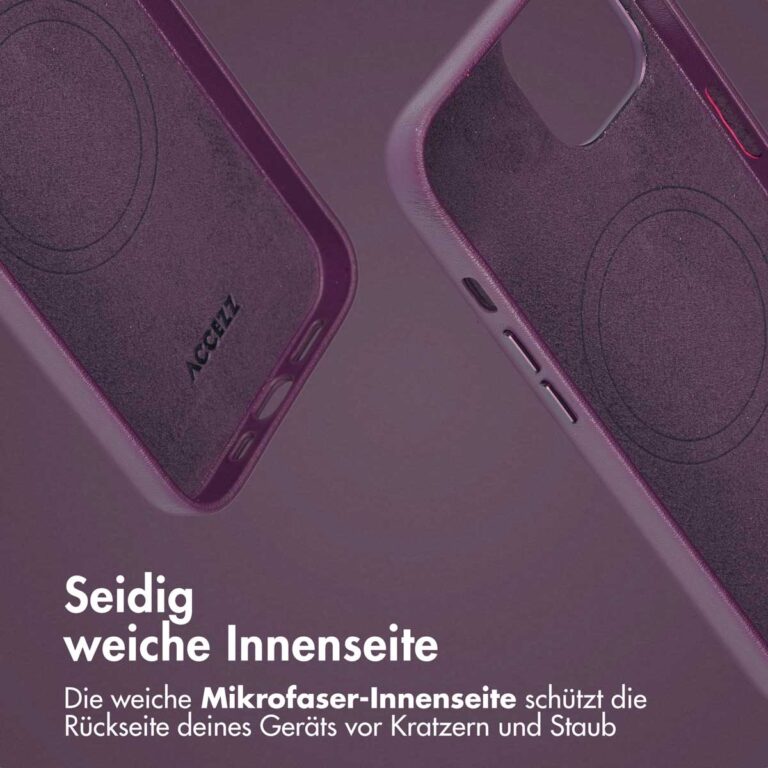 Accezz Leather Bookcase 2-in-1 met MagSafe Apple iPhone 14 - Heath Purple - Afbeelding 8