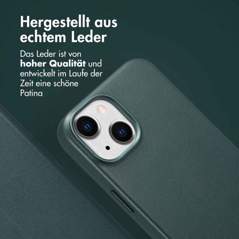 Accezz Leather Bookcase 2-in-1 met MagSafe Apple iPhone 14 - Cedar Green - Afbeelding 9
