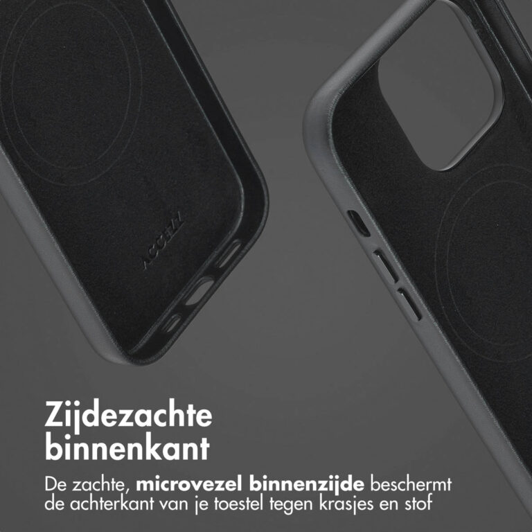 Accezz Leather Bookcase 2-in-1 met MagSafe Apple iPhone 14 Pro - Onyx Black - Afbeelding 10