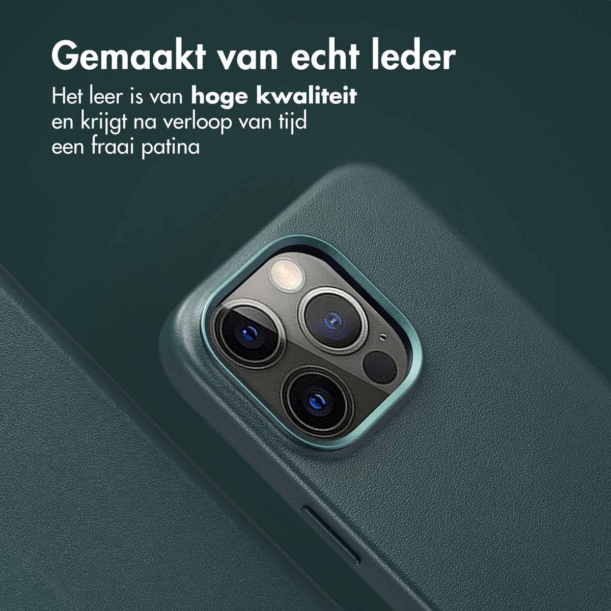 Accezz Leather Bookcase 2-in-1 met MagSafe Apple iPhone 14 Pro - Cedar Green - Afbeelding 7