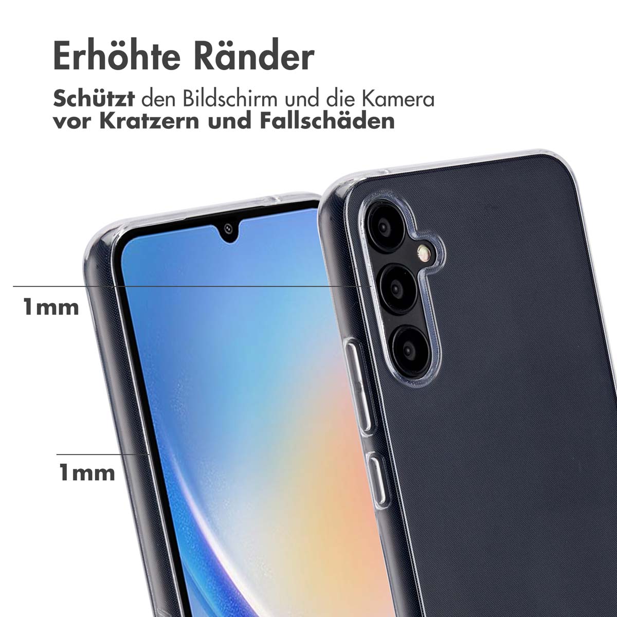 Accezz 100% Recycled Clear Backcover Samsung Galaxy A34 (5G) - Transparant - Afbeelding 7