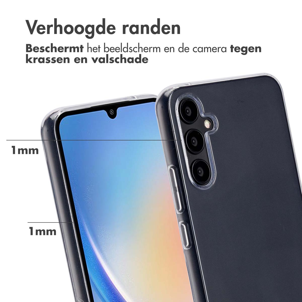 Accezz 100% Recycled Clear Backcover Samsung Galaxy A34 (5G) - Transparant - Afbeelding 9