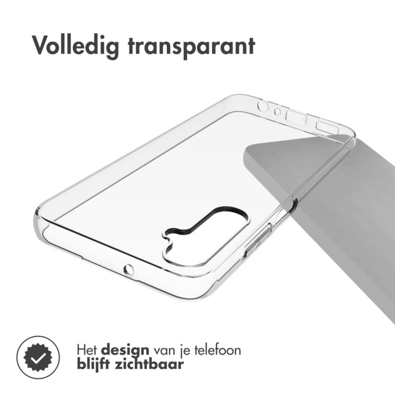 Accezz Clear Backcover Samsung Galaxy A05s - Transparant - Afbeelding 5