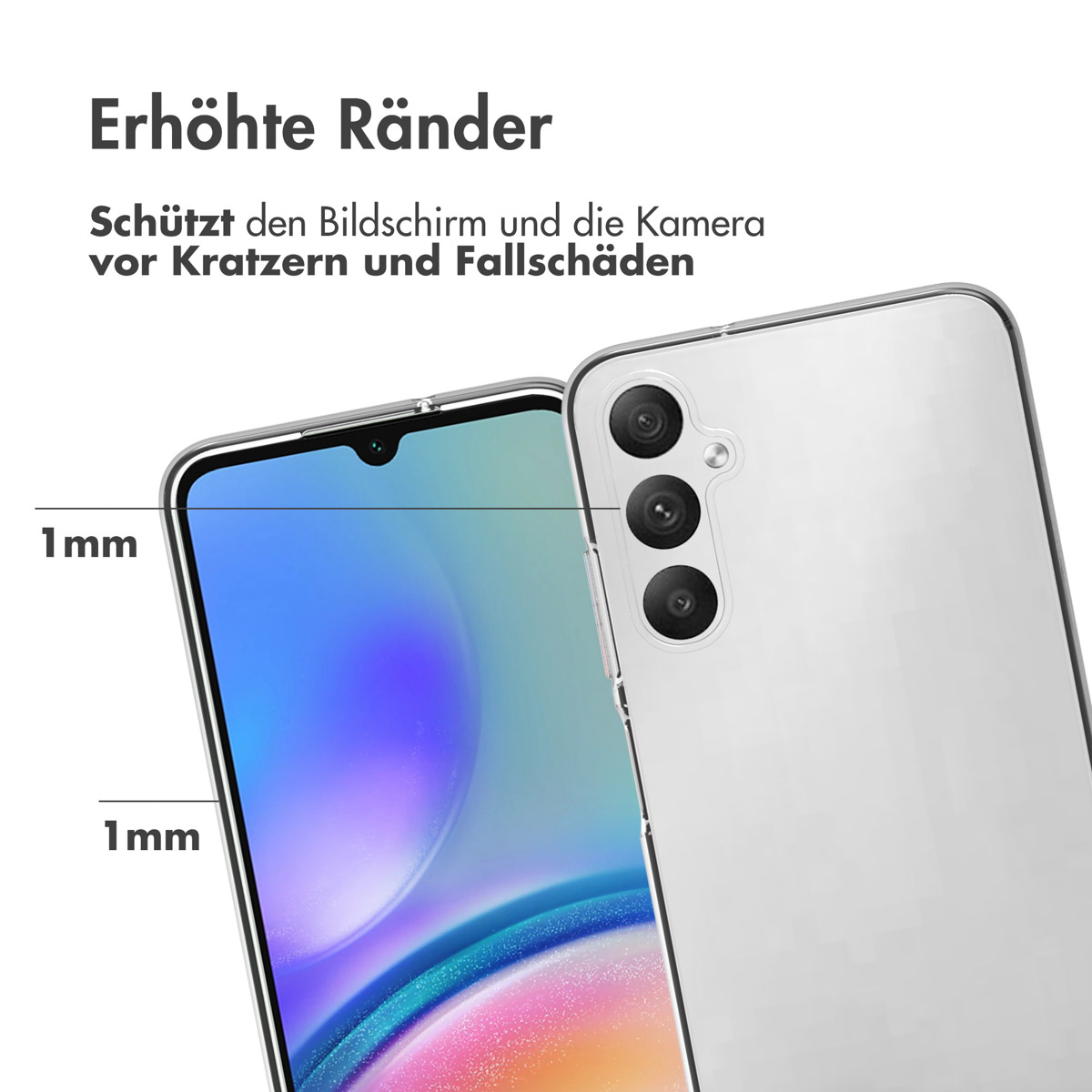 Accezz Clear Backcover Samsung Galaxy A05s - Transparant - Afbeelding 7